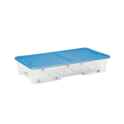 CONTENITORE SOTTOLETTO MASTERBOX COLORE TRASPARENTE/BLU ART.511