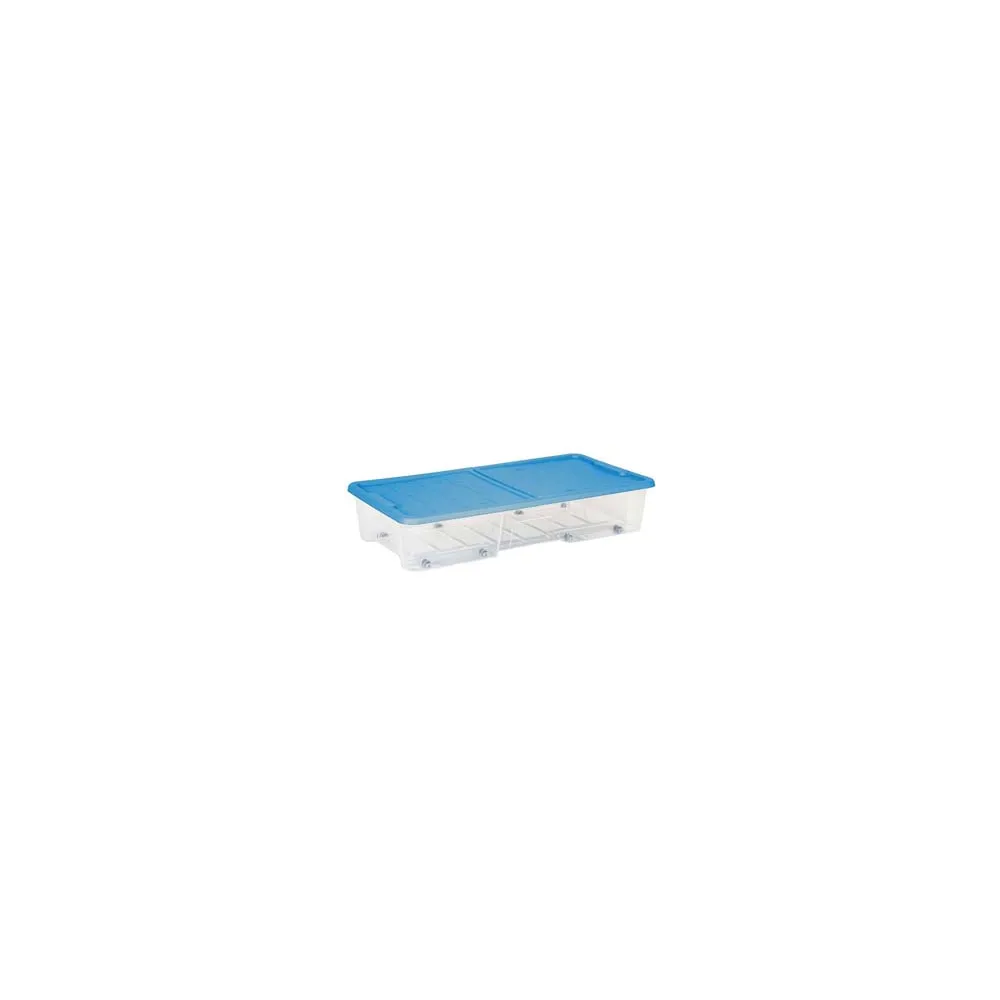 CONTENITORE SOTTOLETTO MASTERBOX COLORE TRASPARENTE/BLU ART.511