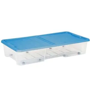 CONTENITORE SOTTOLETTO MASTERBOX COLORE TRASPARENTE/BLU ART.511