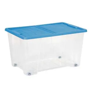 CONTENITORE MULTIUSO MASTERBOX COLORE TRASPARENTE/BLU ART.521