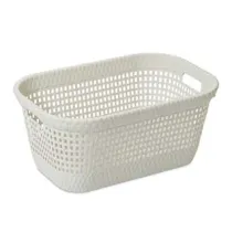 CESTA PORTAPANNI LAUNDRY BASKET LT.45 COLORE BIANCO ART.438