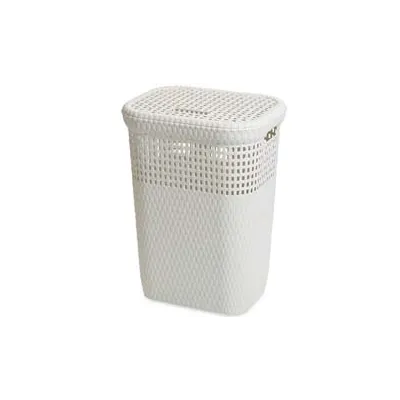 PORTABIANCHERIA LINEN BASKET COLORE BIANCO CON COPERCHIO LT.60 ART.439
