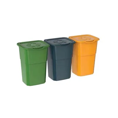 KIT 3 PATTUMIERE ECO3 PER RACCOLTA DIFFERENZIATA LT.50 ART.429