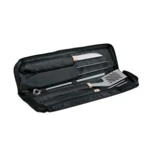 BORSA SET UTENSILI PER BARBECUE IN TESSUTO SERIE 11 PEZZI