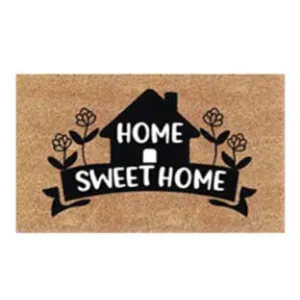 ZERBINO COCCO "HOME SWEET HOME" CON CASETTA SPESSORE MM.15