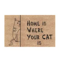 ZERBINO COCCO "HOME IS WHERE YOUR CAT IS" SPESSORE MM.15