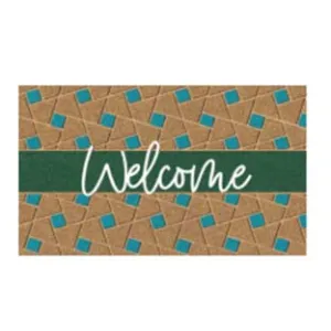 ZERBINO COCCO "WELCOME GREEN" SPESSORE MM.15