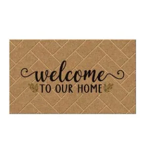 ZERBINO COCCO "WELCOME TO OUR HOME" SPESSORE MM.15