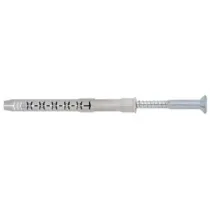 TASSELLO PROLUNGATO PREMONTATO IN NYLON CON VITE ZINCATA BIANCA FM-X5