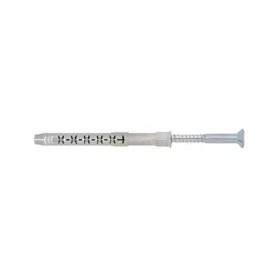 TASSELLO PROLUNGATO PREMONTATO IN NYLON CON VITE ZINCATA BIANCA FM-X5