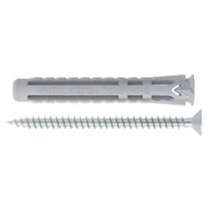 TASSELLO NYLON UNIVERSALE VITE TPS TRUCIOLARE ZINCATA BIANCA X1 EVO-L