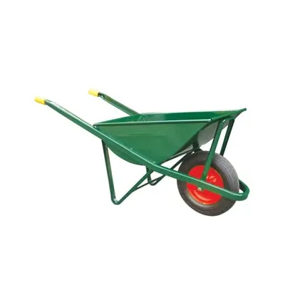 CARRIOLA PER EDILIZIA CON VASCA VERDE ZINCATA SALDATA LT.70