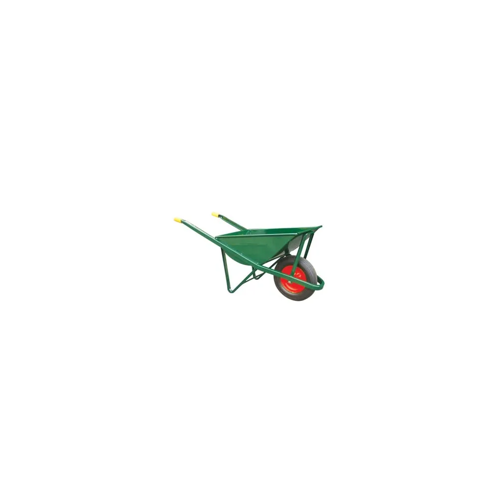 CARRIOLA PER EDILIZIA CON VASCA VERDE ZINCATA SALDATA LT.70