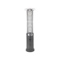 STUFA "PATIO GLASS" 13 KW GRIGIO SCURO