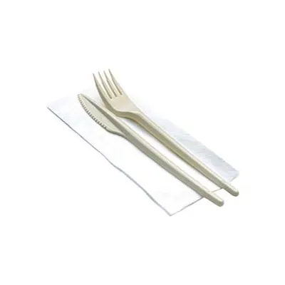 BIS POSATE BIOCOMPOSTABILI + TOVAGLIOLO