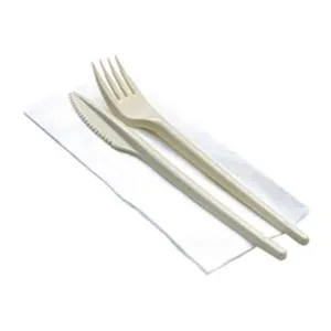 BIS POSATE BIOCOMPOSTABILI + TOVAGLIOLO