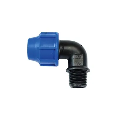 RACCORDO A COMPRESSIONE GOMITO 90° MASCHIO PN16