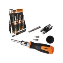 GIRAVITE A CRICCHETTO PORTAINSERTI CON 12 INSERTI E 1 PORTAINSERTI