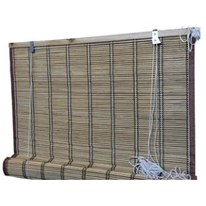 TAPPARELLA TENDA CON TIRO IN MIDOLLINO MARRONE CHIARO CON RIGHE