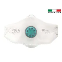 MASCHERINE CON VALVOLA FFP2 SERIE BLS 680 NEXT IMBUSTATA SINGOLARMENTE