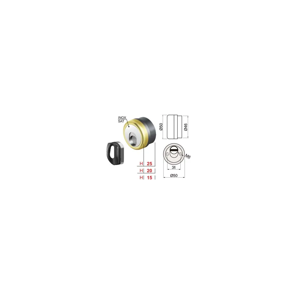 DEFENDER MAGNETICO MAG MONOLITO ANTIACIDO MR503 OTTONATO LUCIDO