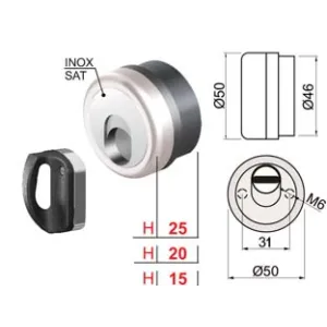 DEFENDER MAGNETICO MAG MONOLITO ANTIACIDO MR503 CROMO SATINATO