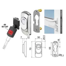 DEFENDER MAGNETICO PER CILINDRO SAGOMATO MGSG15 INOX SATINATO