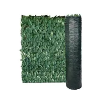 SIEPE ORNAMENTALE ARTIFICIALE FOGLIE DI LAURO CON RETE OMBREGGIANTE