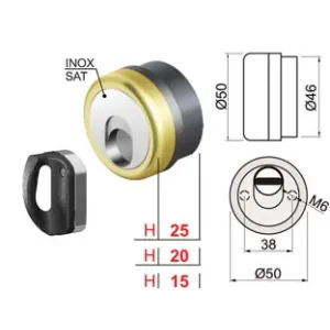 DEFENDER MAGNETICO MAG MONOLITO ANTIACIDO MR500 OTTONATO LUCIDO
