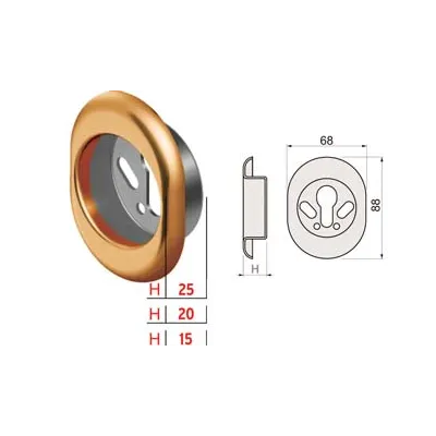 BOCCHETTA ANTISTRAPPO KT52 BRONZATO