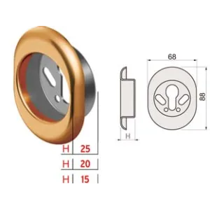 BOCCHETTA ANTISTRAPPO KT52 BRONZATO