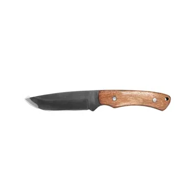 COLTELLO LAMA INOX CON MANICO IN LEGNO E FODERO