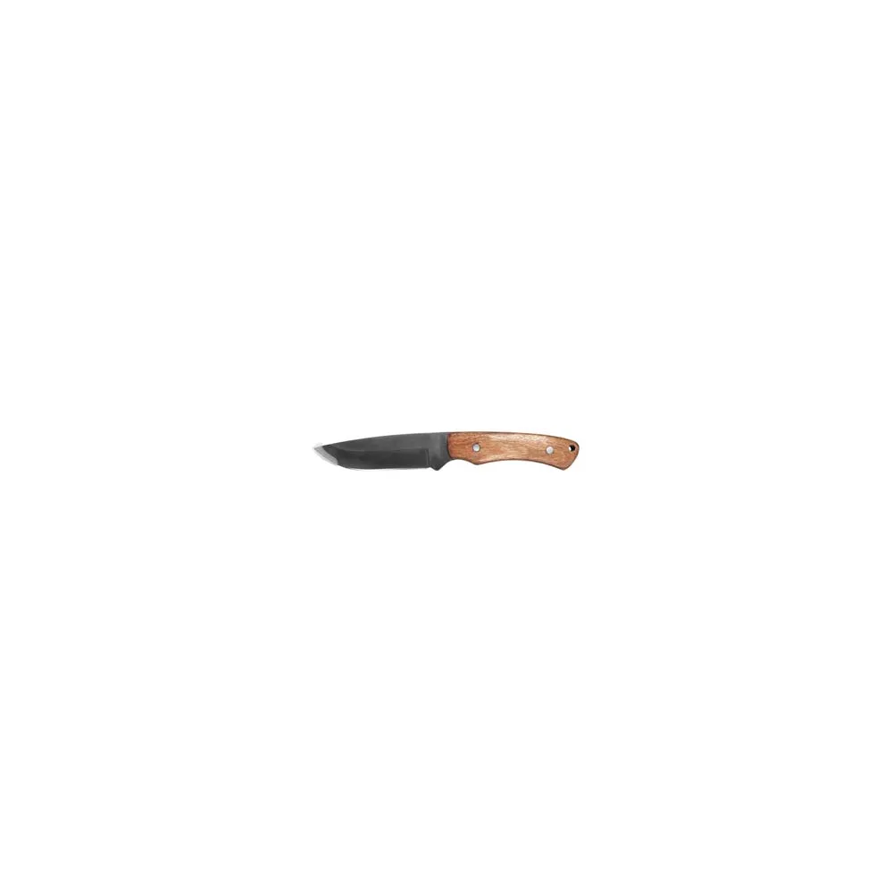 COLTELLO LAMA INOX CON MANICO IN LEGNO E FODERO