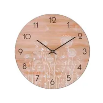 OROLOGIO MURO FIORI E LEGNO