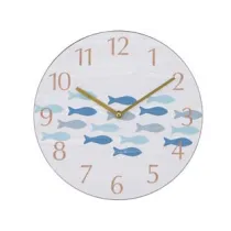 OROLOGIO MURO PESCI BLU