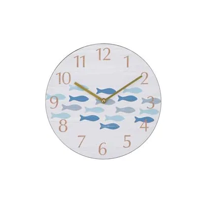 OROLOGIO MURO PESCI BLU