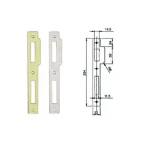 CONTROPIASTRA PIANA PER SERRATURE SERIE 200N-221N