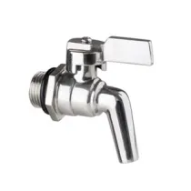 RUBINETTO A LEVA ACCIAIO INOX PER FUSTI E SERBATOI