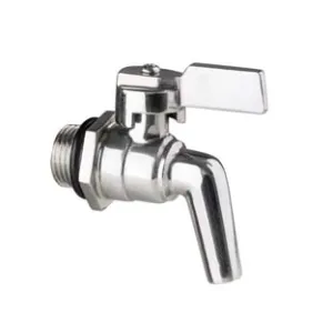 RUBINETTO A LEVA ACCIAIO INOX PER FUSTI E SERBATOI