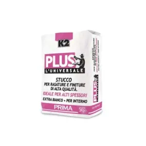 K2 PLUS L'UNIVERSALE STUCCO PER RASATURE E FINITURE ALTI SPESSORI
