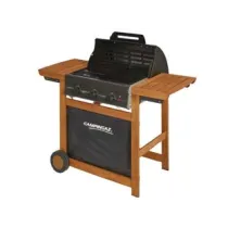BARBECUE GAS 3 BRUCIATORI CM.60X45 "ADELAIDE 3 WOODY L DUAL GAS"
