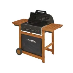 BARBECUE GAS 3 BRUCIATORI CM.60X45 "ADELAIDE 3 WOODY L DUAL GAS"