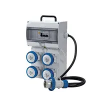 QUADRO KEY BOX ASC PORTATILE CON MANIGLIA 4 PRESE INDUSTRIALI IP67