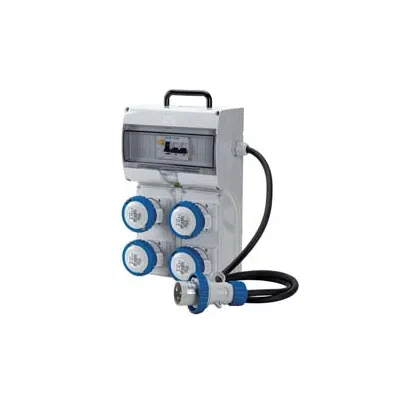 QUADRO KEY BOX ASC PORTATILE CON MANIGLIA 4 PRESE INDUSTRIALI IP67