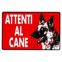 CARTELLO "ATTENTI AL CANE"