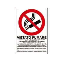 CARTELLO "VIETATO FUMARE"