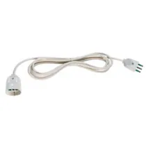 PROLUNGA ELETTRICA LINEARE BIPASSO SCHUKO MT.3 BIANCA