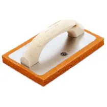 FRATTONE IN SPUGNA ARANCIO MANICO LEGNO ART.820