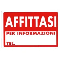 CARTELLO "AFFITTASI"
