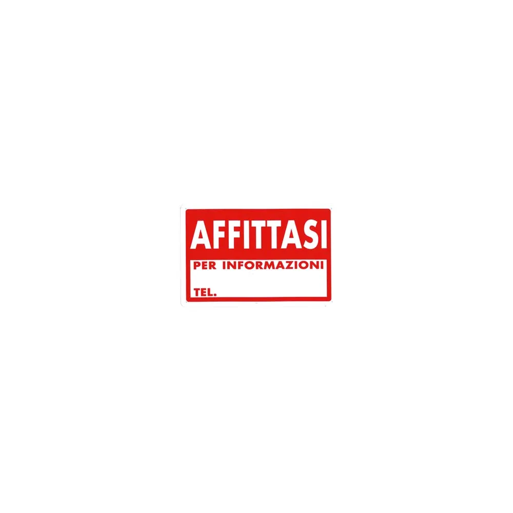 CARTELLO "AFFITTASI"